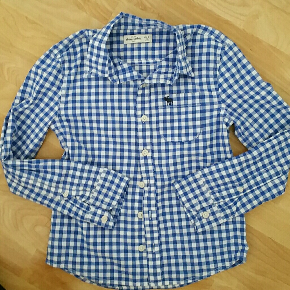 Abercombie boys checker shirt XS(8)
